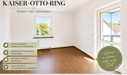 Stilvolle 3-Zimmer-Wohnung mit Wintergarten - Kaiser-Otto-Ring