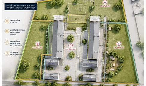 Exclusive building plot available, either as a whole or in partial lots! No commission fees.