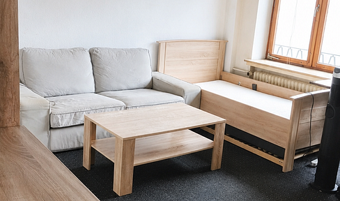 Furnished 1-room apartment in a central location near Bremen Central Station, including a kitchenette.