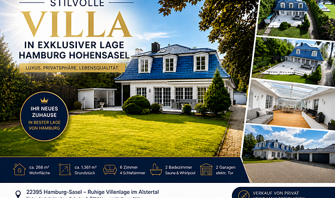 Exklusive Villa in Hamburg-Hohensasel – Eleganz, Privatsphäre & Lebensqualität