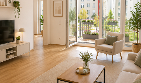 Erstbezug! 3-Zimmer-Wohnung mit Süd-Balkon in Top-Lage von Darmstadt