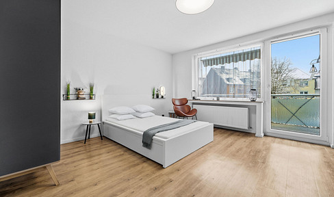 Modernly furnished one-bedroom apartment in Essen.