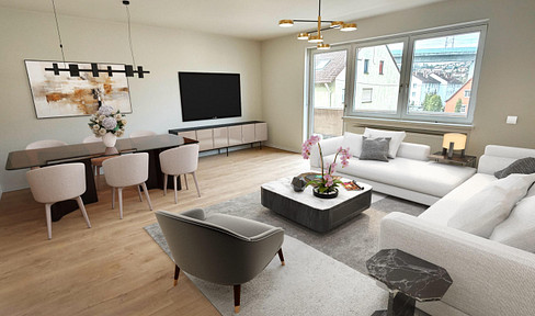 Newly renovated 4-room apartment.