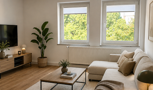 Modern wohnen mit Parkblick. Sanierte 3-Zimmer-Wohnung in zentraler Lage