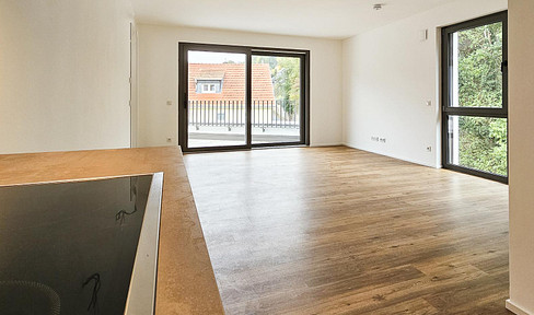 Modern 2-room apartment with a terrace and storage space in Marburg.