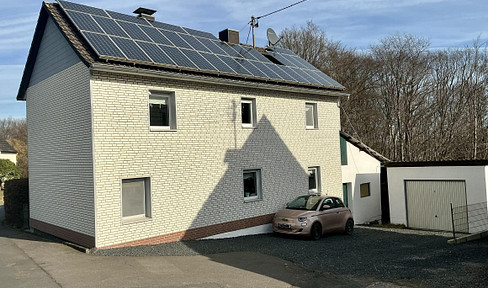 renovated half-timbered house.