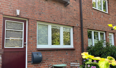 Renovated terraced house in the Frank's settlement of Klein Borstel.