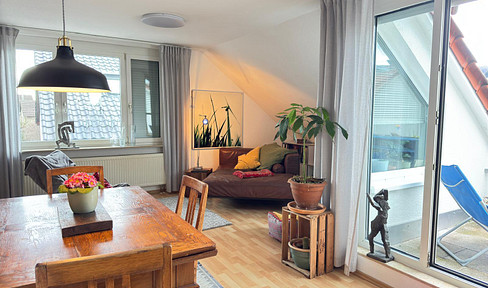 Cozy apartment with an additional room in the converted attic space.