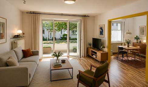 Bright 3-room apartment in a quiet location, close to the UN campus and the government district.
