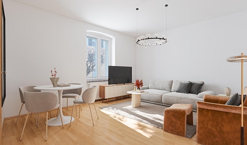 Provisionsfrei: 3-Zimmer-Balkonwohnung im Hochparterre eines kernsanierten 4-FH, Weimar Nordvorstadt