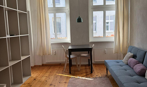 Stylish 2-room apartment with classic charm from a traditional building.