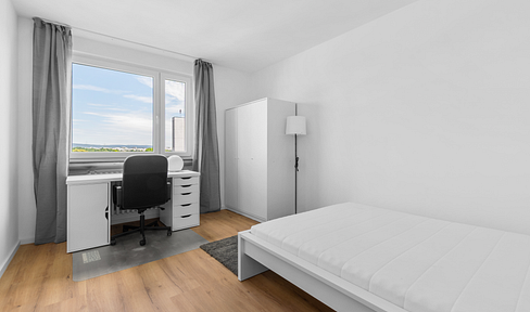 1074 Voll möbliertes WG-Zimmer mit Balkon & EBK in FFM-Heddernheim / Nahe Riedberg