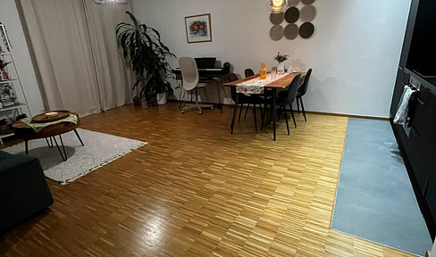 Modern 2-room apartment with underground parking space.