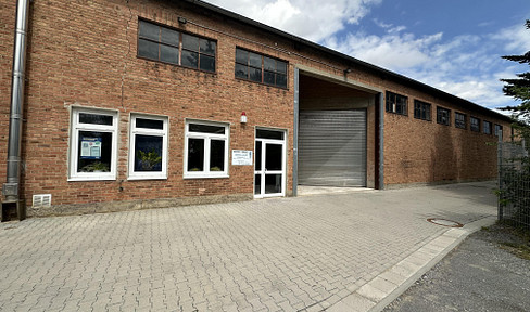 Halle als Lager / Werkstatt rd 600 qm mit Büro und Sozialraum / WC beheizbar
