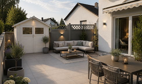 Charming, idyllic apartment with a terrace/garden, located in a quiet area near vineyards.