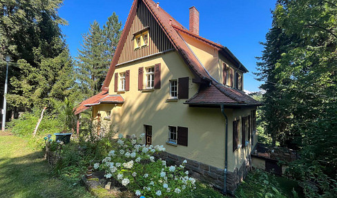 A country-style house in the city, yet surrounded by greenery.