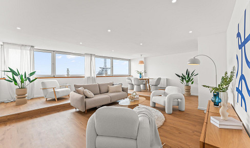 Exclusive penthouse apartment on the 22nd floor with spectacular panoramic views – available without commission.