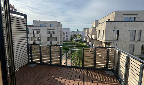 Brand new apartment with views of Dahme – Exclusive 2-room new construction apartment with balcony and fitted kitchen.