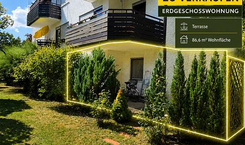 Quiet ground-floor apartment with a terrace and garage - conveniently located near the city center.