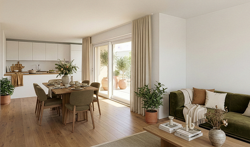 New 4-room apartment built to KfW40 QNG standards, located in a desirable area in Biberach.