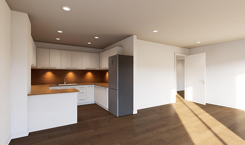 Dreamy, bright apartment on the top floor, with 2 balconies, and KfW 40 funding with QNG certification.