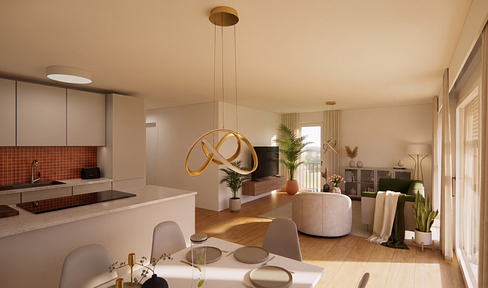 Modern 4.5-room apartment in a newly constructed building, eligible for KfW40 funding, located in a central area of Biberach.