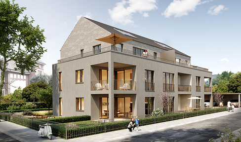 QNG New Building - Accessible access above the rooftops of Erkrath.