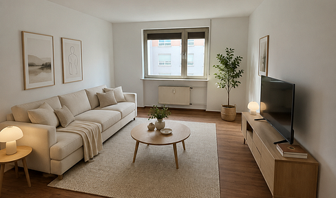 Bright, newly renovated 2-room apartment on the 3rd floor.