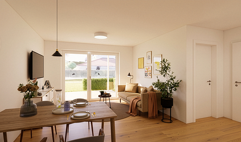 2-Zimmer-Neubauwohnung im KfW-40-QNG-Standard in Dietenheim
