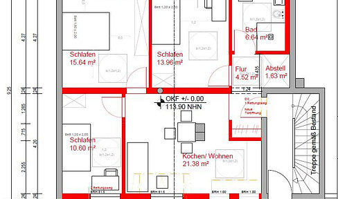 Renovated 4-room ground-floor apartment for rent in Aldenhoven!
