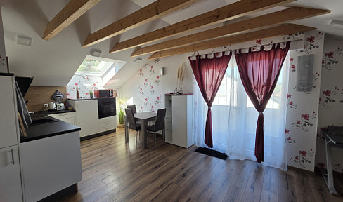 Temporary accommodation! - Apartment in the attic, fully equipped with air conditioning.