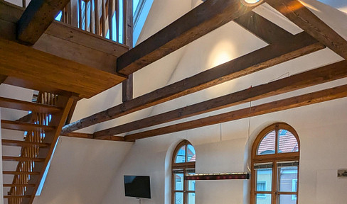 Bright, stylish, and modern apartment in a renovated historic building with a gallery area!
