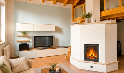 Exklusive Dachgeschosswohnung mit Galerie, Kamin und außergewöhnlichem Wohnambiente