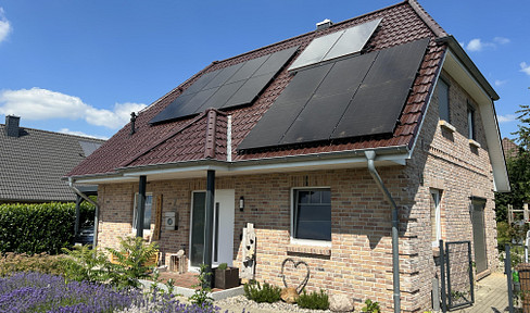 Modernes Einfamilienhaus mit Photovoltaikanlage und Garten in Wacken