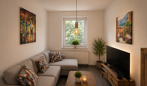 3-room maisonette apartment with balcony.