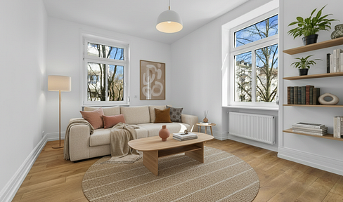 Charming 4-room apartment with a balcony in the eastern part of Frankfurt.