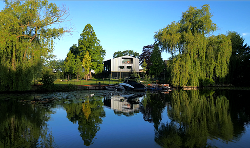 blackcube.hamburg - Wassergrundstück - Elb Villa - Paradies mitten in der Stadt