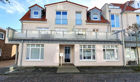 Excellent location on Norderney - Centrally located and quiet 3-room holiday apartment with a south-facing terrace.