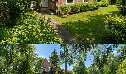 Rare opportunity in Hamburg-Rissen: Large property with a house and an additional building plot.