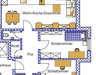 3-Zi. Wohnung mit 86 m² im 1OG. im 6-Fam. Haus