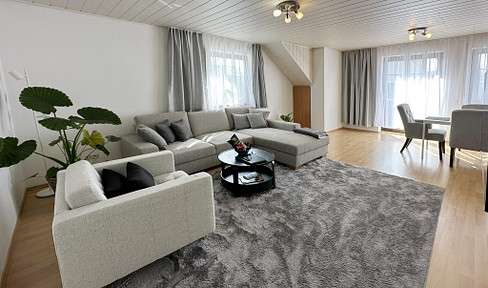 Bright 2-room attic apartment in Augsburg-Kriegshaber.