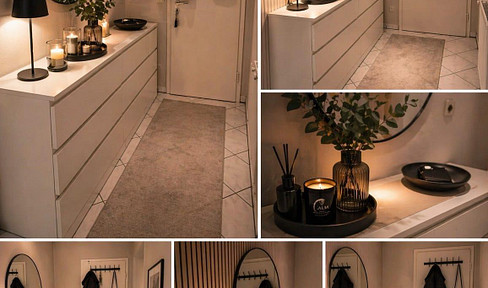 Bright, one-room apartment in the basement of a building, located in Rauenberg.