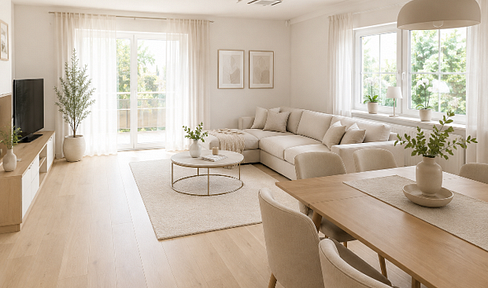 Renovierte Gartenwohnung, wohnen fast wie im eigenen Haus