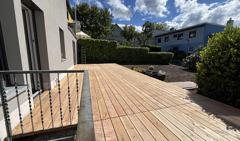 Completely renovated luxury apartment – accessible ground floor apartment with a 40m² terrace and private garden in Haslach.