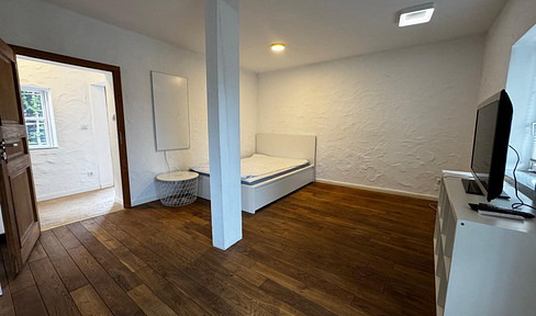 Furnished one-bedroom apartment for rent.