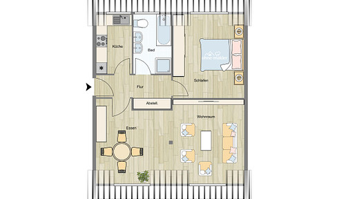 Wohnen mit besonderem Flair:  2-Zimmer Wohlfühlwohnung in Ensen-Westhoven