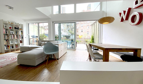 Townhouse-Wohnung Neckarstadt-Ost / Terrasse und Gartennutzung / 2 Balkone / Perfekt für Familien