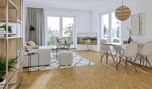 Plenty of space for the whole family: Ground-floor apartment with a large garden, located in Cologne, Müngersdorf.