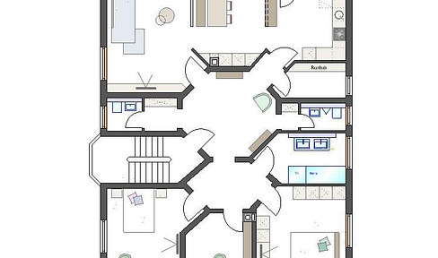 Spacious apartment in a central location.