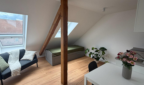 First occupancy - Furnished 1-room apartment in Erlangen, near Bohlenplatz - recently renovated.